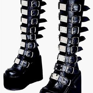 Womens Knee High Boots Wedge